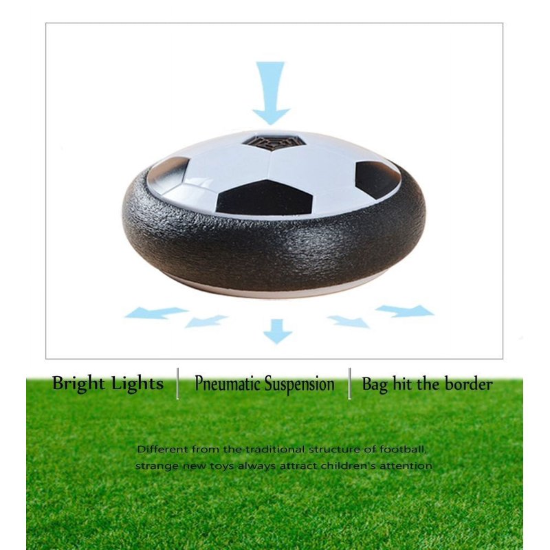 Hover Soccer Ball with LED Lights Indoor & Outdoor Play - Safe Foam Edging