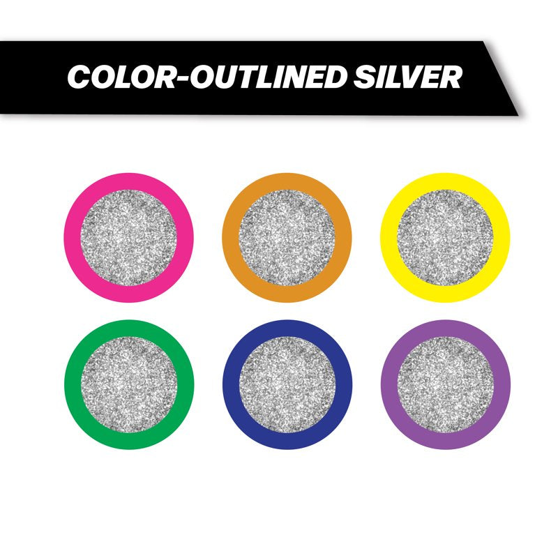 6-Piece Outline Marker Set - Vibrant Halo Hues for Art & Crafting