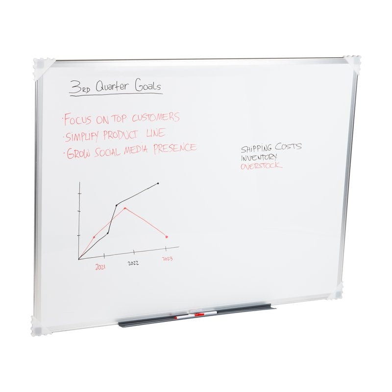 Magnetic Dry Erase Whiteboard Wall Mount 47.75 x 36 Inches Office & Home