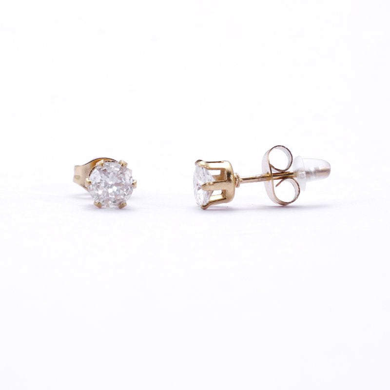 Men's 3-Piece Gold Plated Earring Set Stainless Steel Versatile Jewelry
