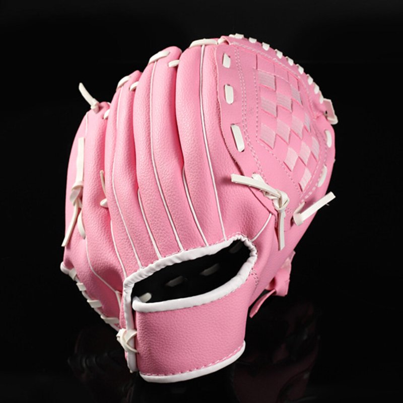 Kids Left Hand Baseball Glove Softball Glove for Youth Infielder Pink