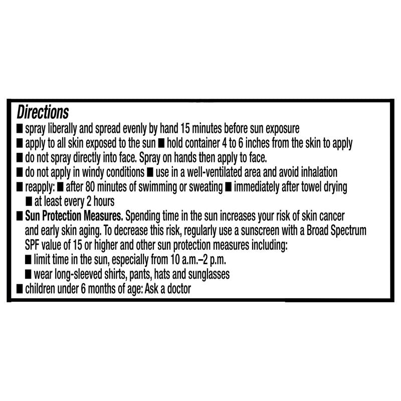 Equate Sport Sunscreen Spray SPF 30 - Water-Resistant, Broad Spectrum, 5.5 oz