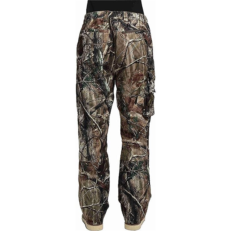 Men's Camo Windproof Softshell Hiking Pants - Winter Outdoor Trousers