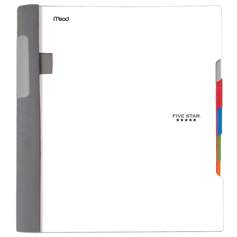 College Ruled Notebook 5 Subject Spiral 8.5 x 11 Water-Resistant Cover