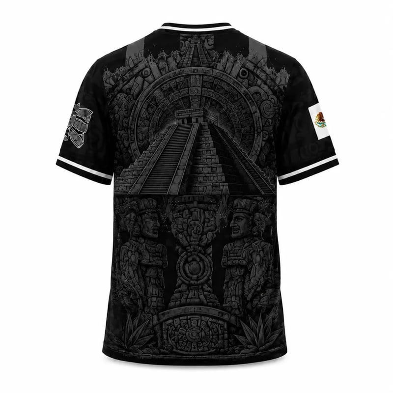Zimjoy Mexico Soccer Jersey Men’s Crew Neck Short Sleeve - Black 2XL