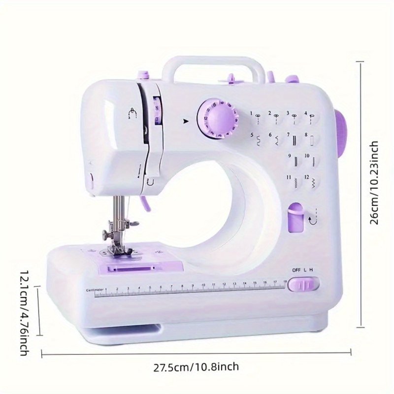 Mini Portable Electric Sewing Machine with 12 Stitches & Complete Kit