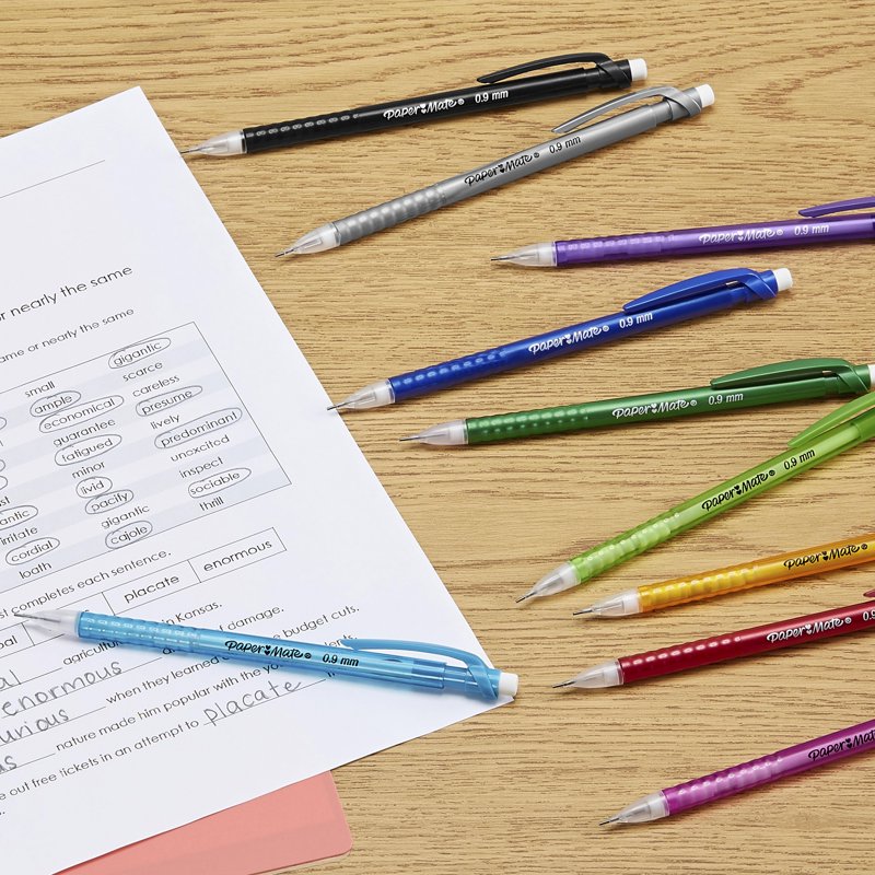 Mechanical Pencils 12 Pack for Standardized Testing & School Use - #2 Lead, 0.9mm