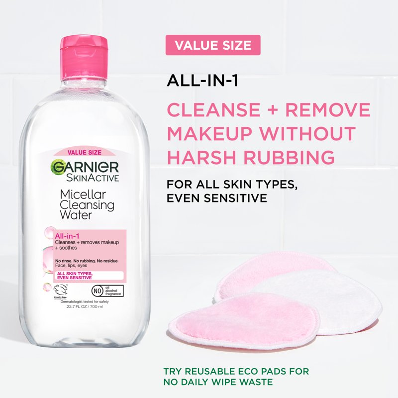 Garnier Micellar Cleansing Water 2 Pack - Makeup Remover & Face Cleanser