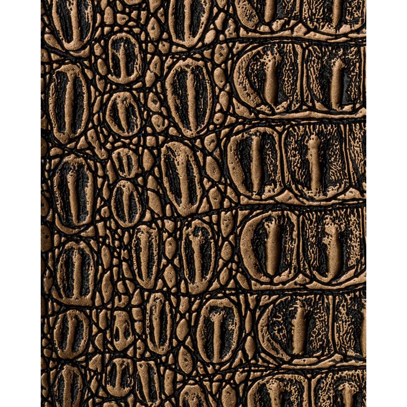 54-Inch Metallic Gator Faux Leather Fabric by the Yard for Upholstery & Crafts