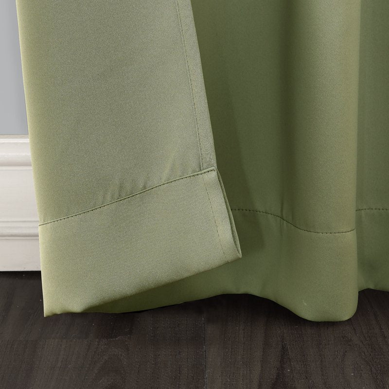 Blackout Curtain Panel with Rod Pocket - Energy Saving Thermal Insulated