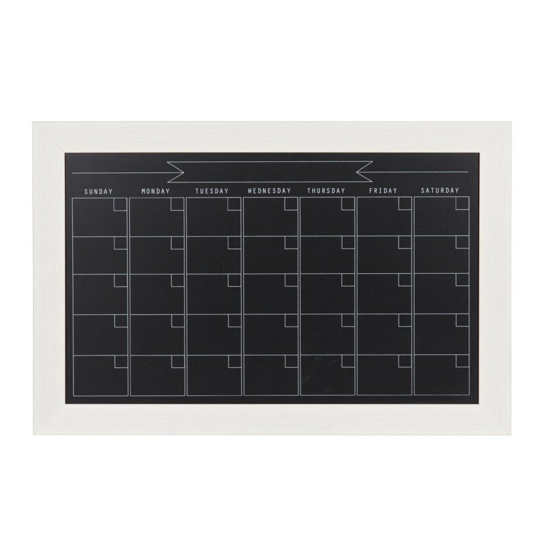 Magnetic Wall Mounted Chalkboard - 18 x 27 Inches, White