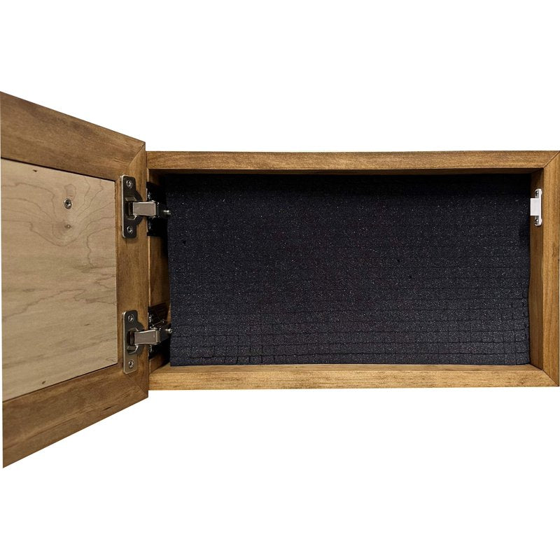 Decorative Gun Cabinet with Nature Scene - Wall-Mounted Locking Storage