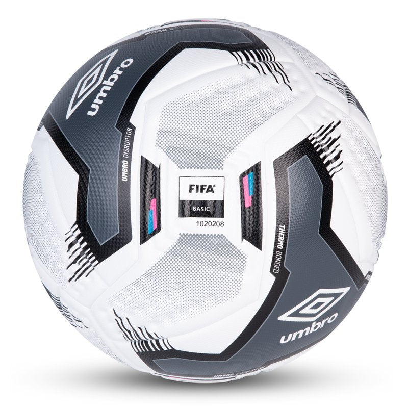 (4 Pack) Umbro Disruptor Soccer Ball Size 5 – FIFA Basic Approved, Ages 13+