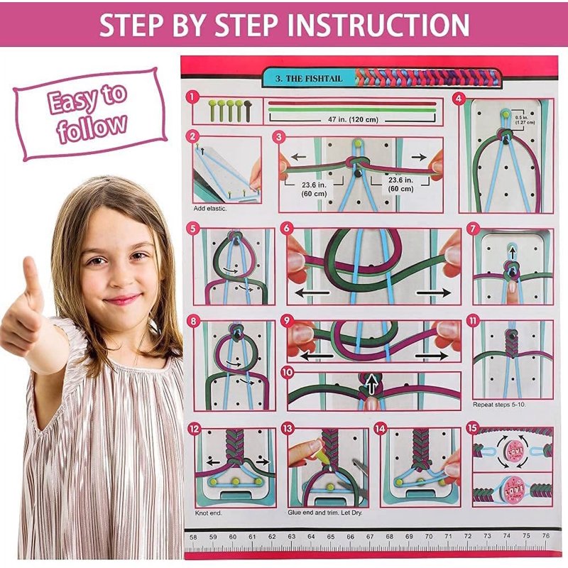 Friendship Bracelet Making Kit for Kids - DIY Craft Set with Loom & Accessories