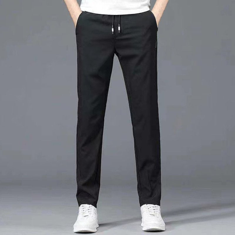 Men's Slim Fit Dress Pants - High Waisted Straight-Leg Trousers