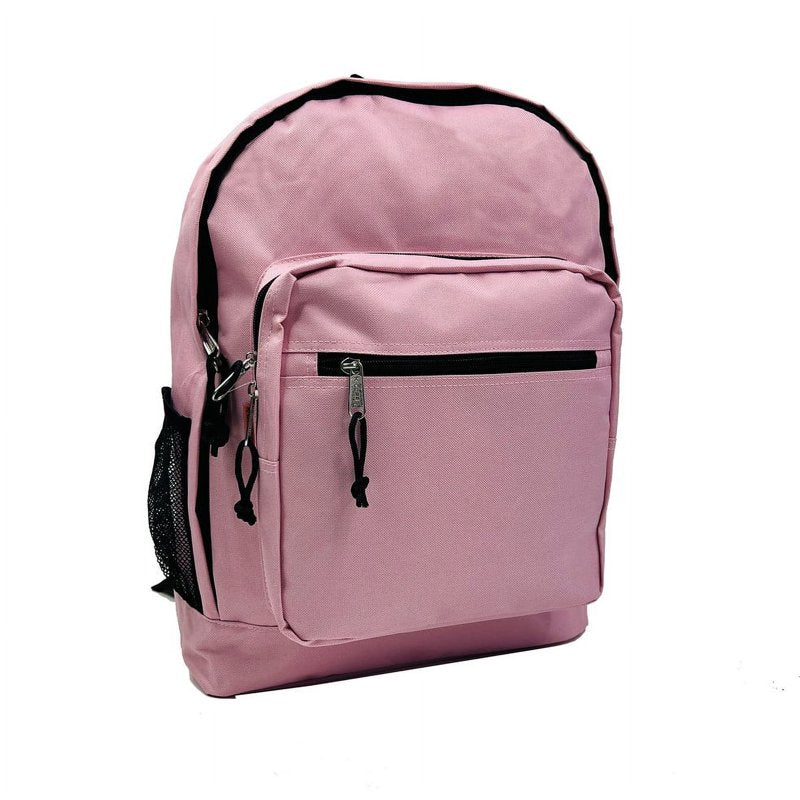 K-Cliffs Hot Pink Unisex 17.5in Large School Backpack - Polyester