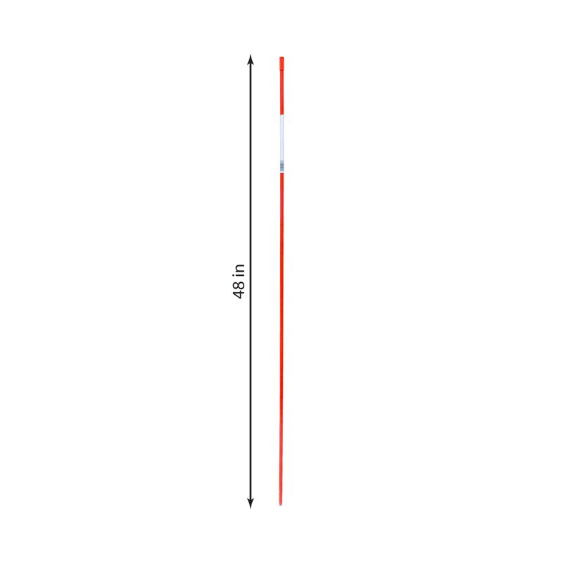 Fiberglass Driveway Marker Reflective Safety Poles - 6 Pack