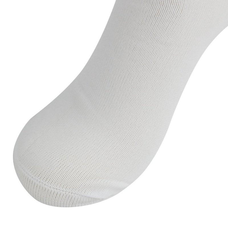 White 8-11 Year Old Kids Soccer Socks 4 Pack - Cotton Team Socks for Boys & Girls
