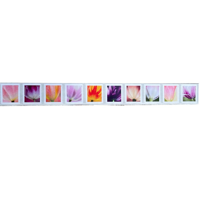 USPS Tulip Blossom Postage Stamps 20-Count First Class Flower Celebration