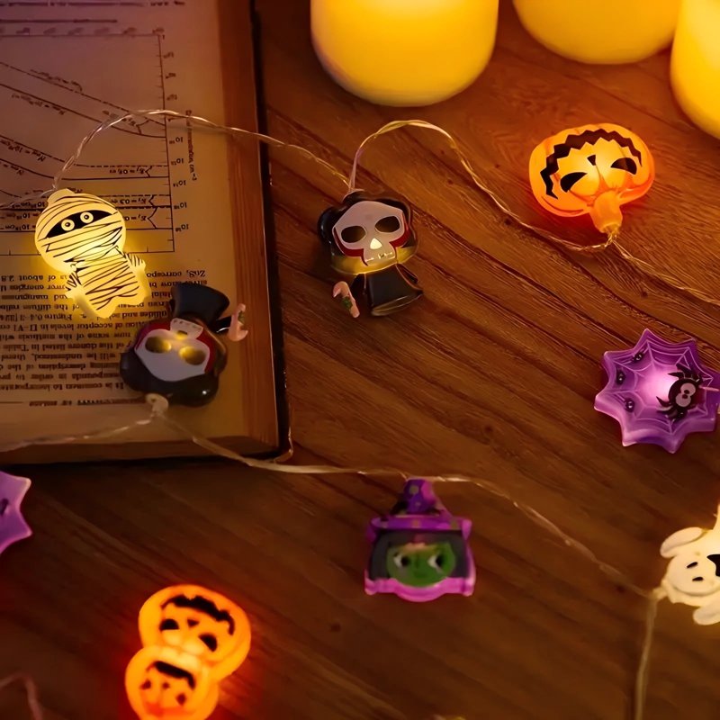 Halloween LED Fairy String Lights 20LED with 8 Modes Indoor Outdoor Decorations