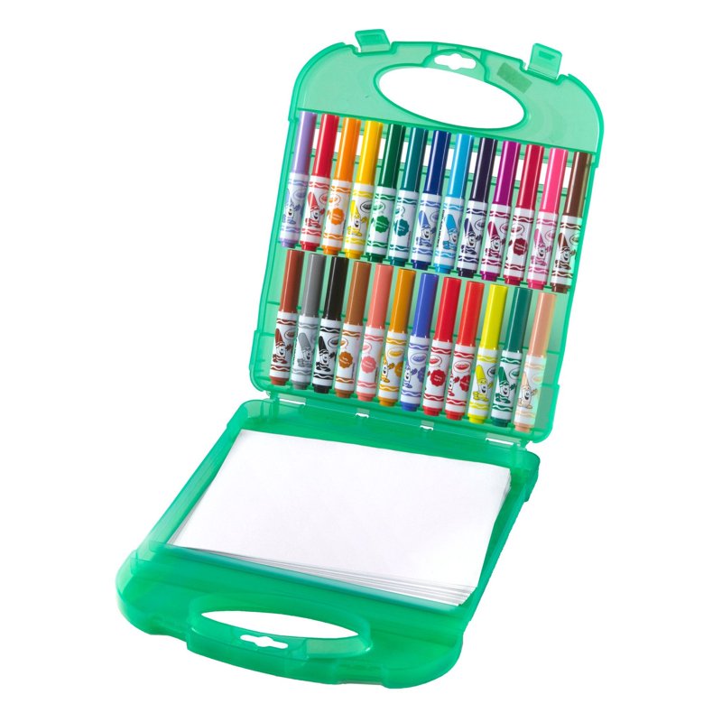 Washable Marker Set for Kids with Paper - Arts & Crafts Supplies, 25 Colors