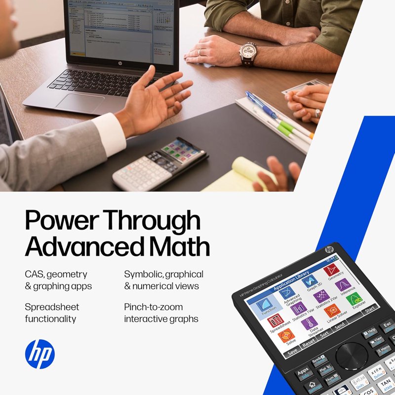 Scientific Graphing Calculator with Multi-Touch Color Display, CAS, SAT & Exam Approved