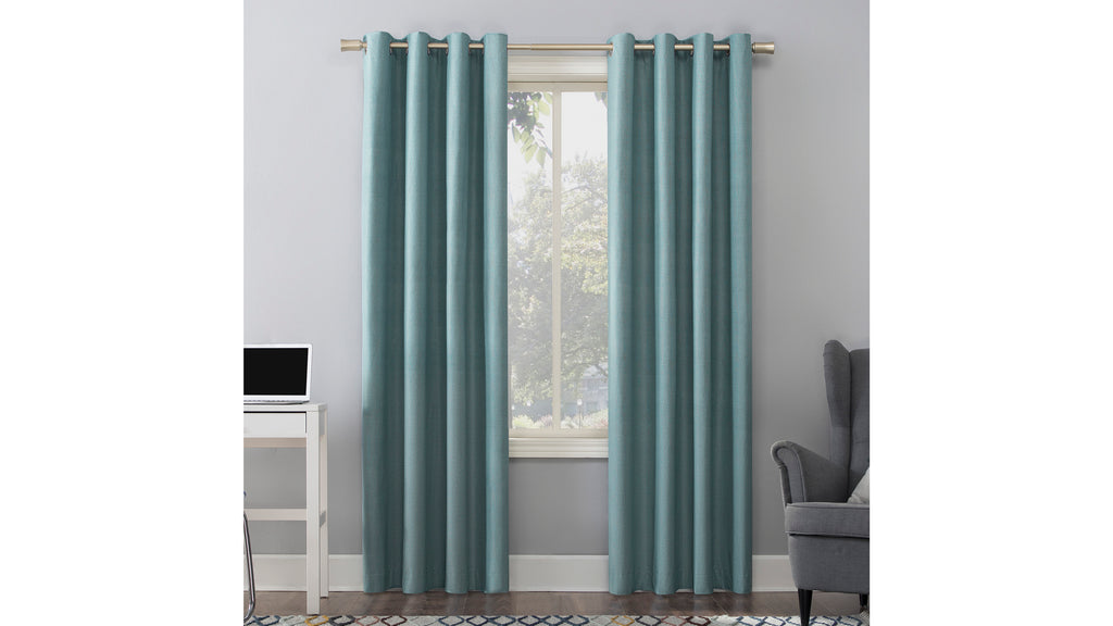 Blackout Thermal Insulated Grommet Curtain Panel - Light Blocking, Energy Efficient