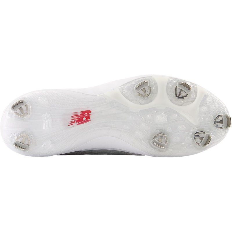 Men's Baseball Cleats FuelCell 4040v7 Low Metal Spikes White Grey