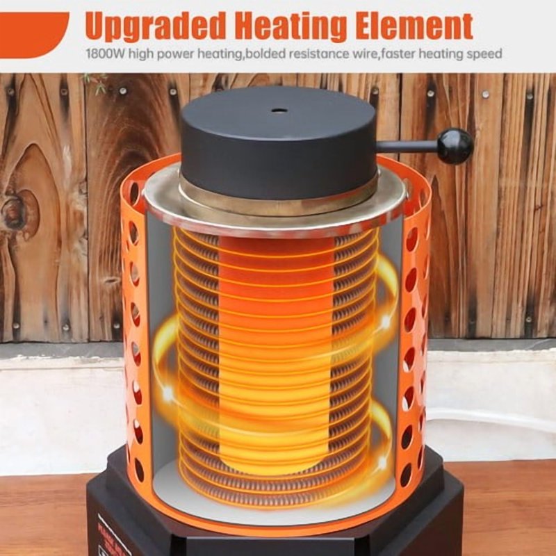 Electric Metal Melting Furnace 5KG Capacity for Gold Silver Copper Aluminum