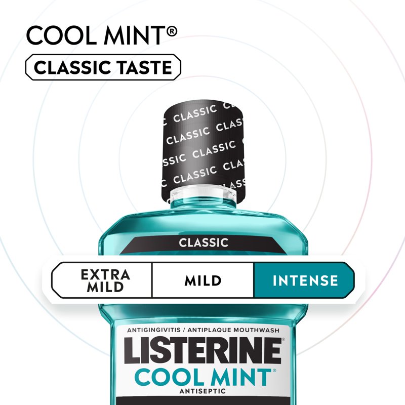 Multipack Antiseptic Mouthwash with Cool Mint Flavor - 6 Pack, 50.7 fl oz