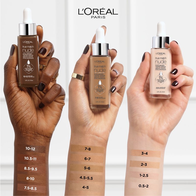 (2 pack) L'Oreal Paris True Match Hyaluronic Tinted Serum Foundation