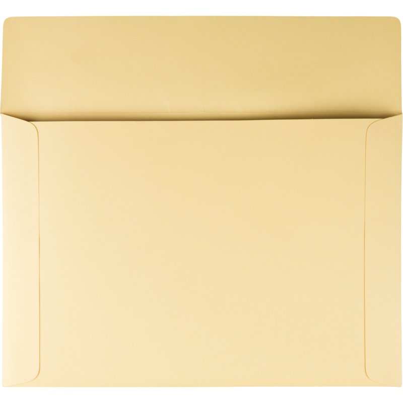Large Manila Flat File Envelope 10x14.75 Inches, Ungummed Flap, 110 lb - Pack of 1
