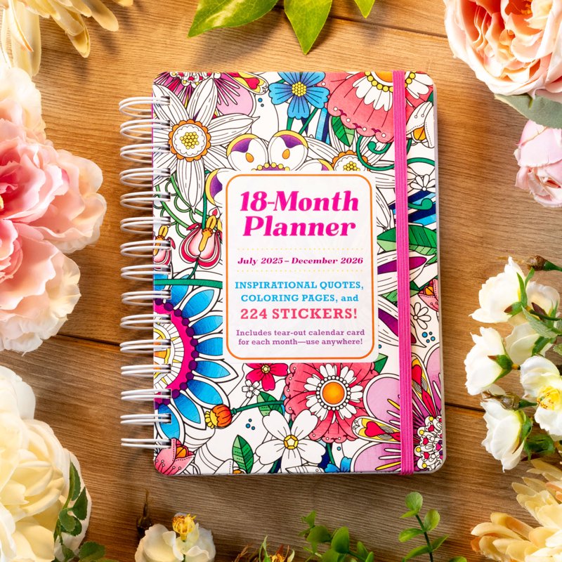 2026 Coloring Planner Spiral-Bound Adult Art Organizer - EDITORS OF THUNDER BAY PR