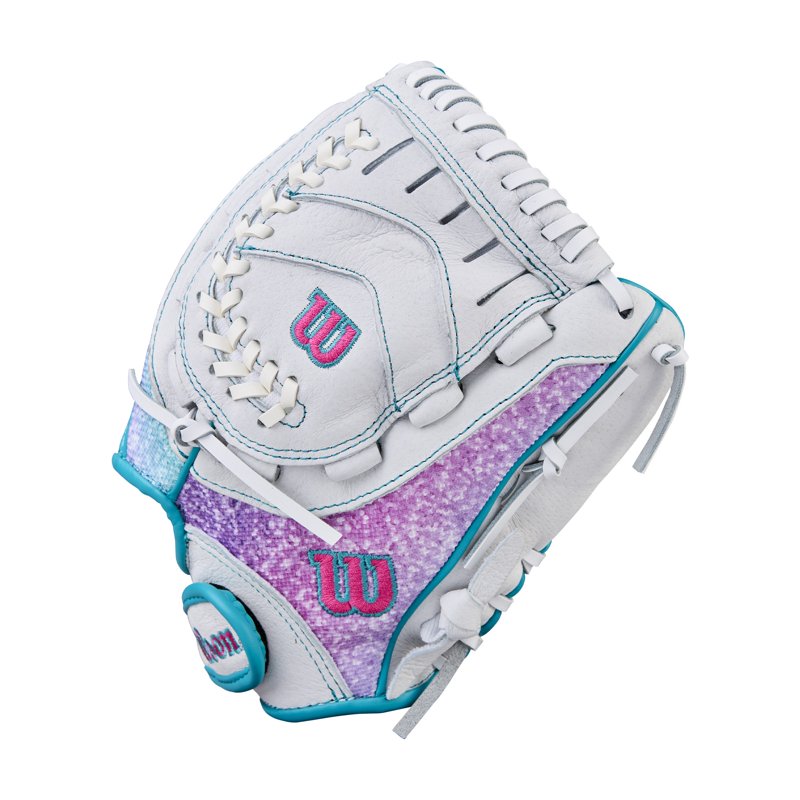 Youth Fastpitch Softball Glove 11 Inch - White, Pink, Green, Right or Left Hand
