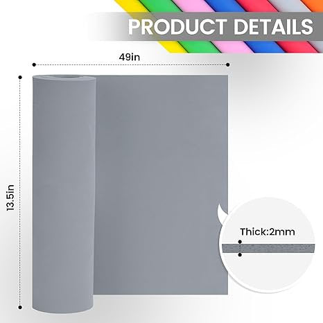 Craft Foam Sheets for DIY Cosplay Cards & Decorations - 49x13.5 Inches