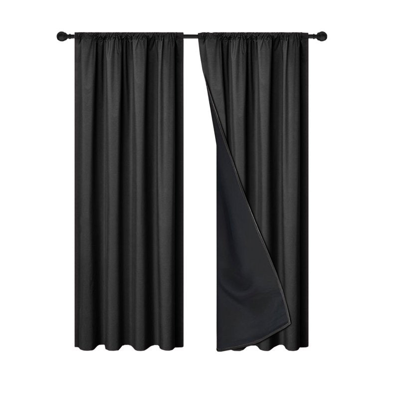 Blackout Thermal Insulated Curtains for Living Room & Bedroom - Noise & Light Blocking