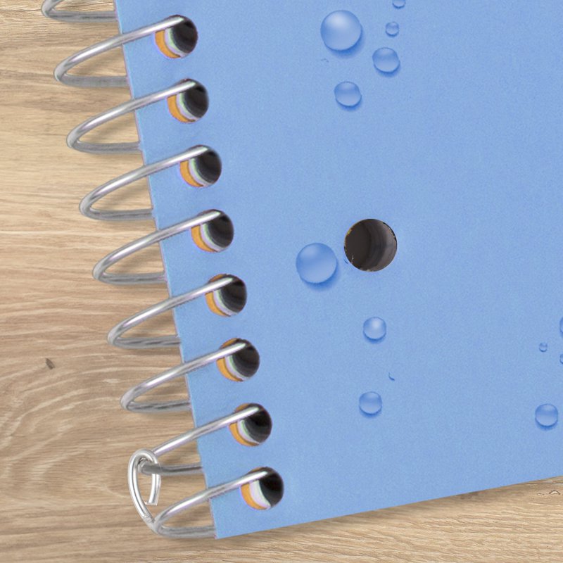 College Ruled Spiral Notebook 3-Subject 8.5 x 11 Sky Blue Durable Cover