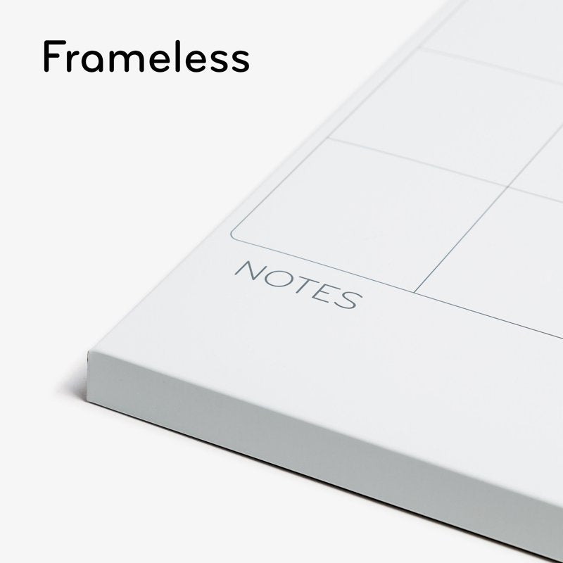 Magnetic Dry Erase Calendar Board 14x14 White Frameless Office Home