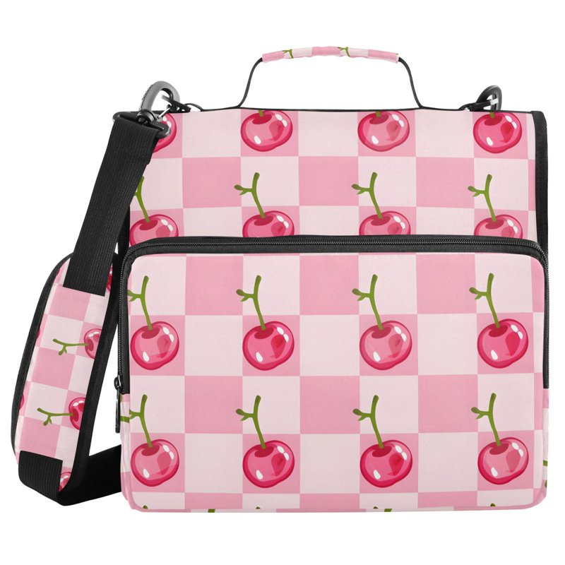 Zipper Binder Folder with Multiple Pockets 3-Ring Organizer Bag