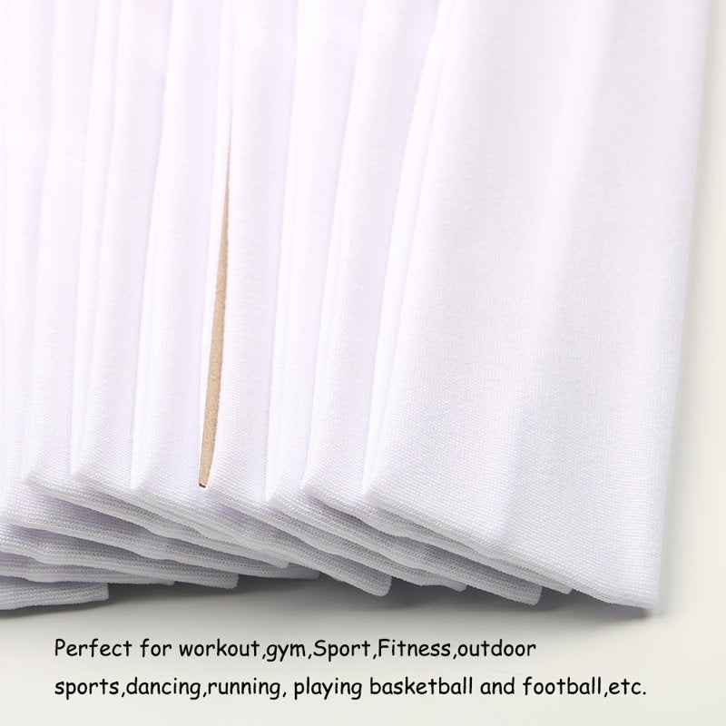 Sport Yoga Headbands 14-Pack | Elastic Sweatbands for Women Men Girls