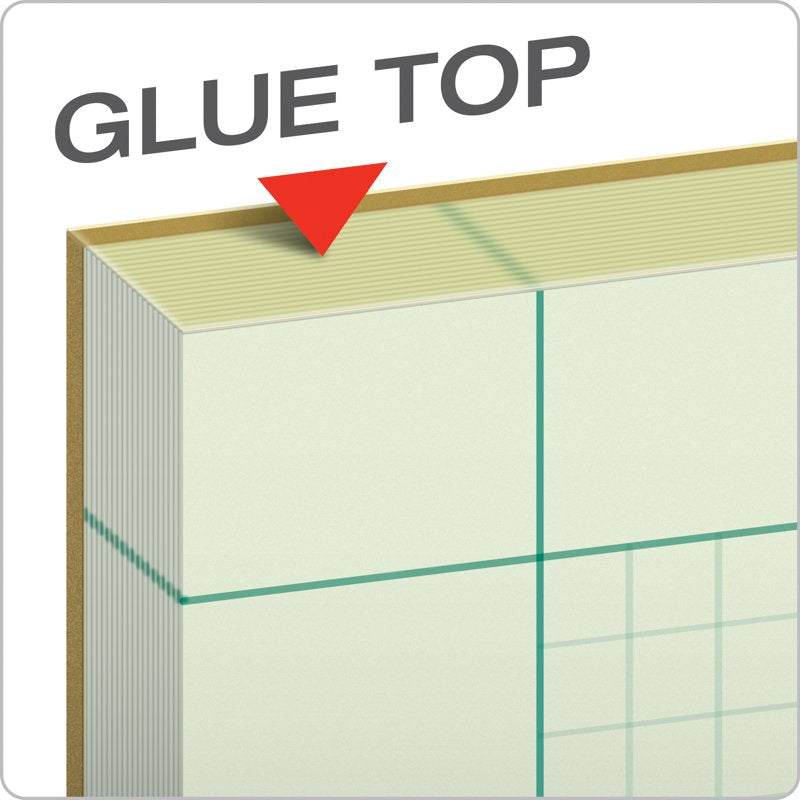 Engineering Computation Pad 8.5x11 Green Tint Paper 100 Sheets, 3-Hole Punched