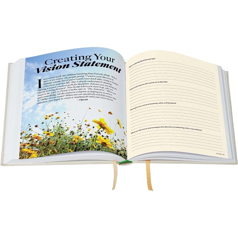 Oprah's Life You Want Planner - Weekly Intention Journal, Linen Cover