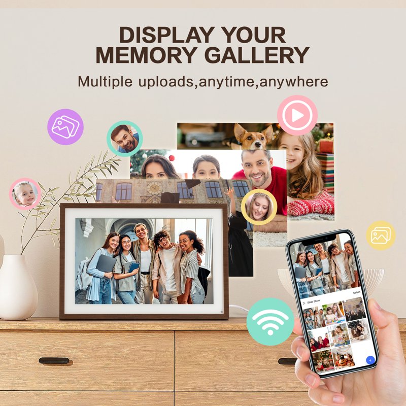 10.1" Smart Digital Calendar & Photo Frame — Family Scheduling & Chore Planner