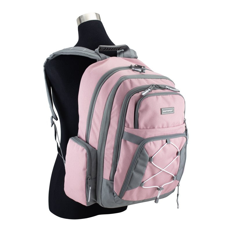 Expandable Laptop Backpack with Multiple Pockets & Water-Resistant Bottom