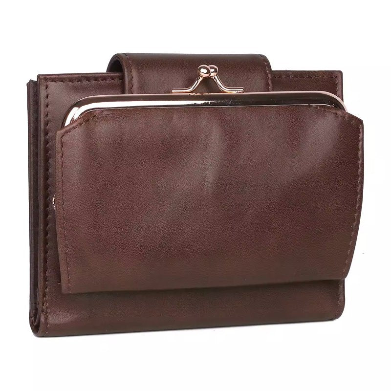 Women's Leather Cardex Wallet with Multiple Card Slots and ID Window
