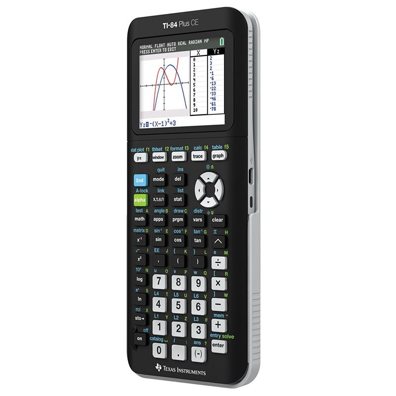 Graphing Calculator for Math and Science - TI-84 Plus CE Matte Black