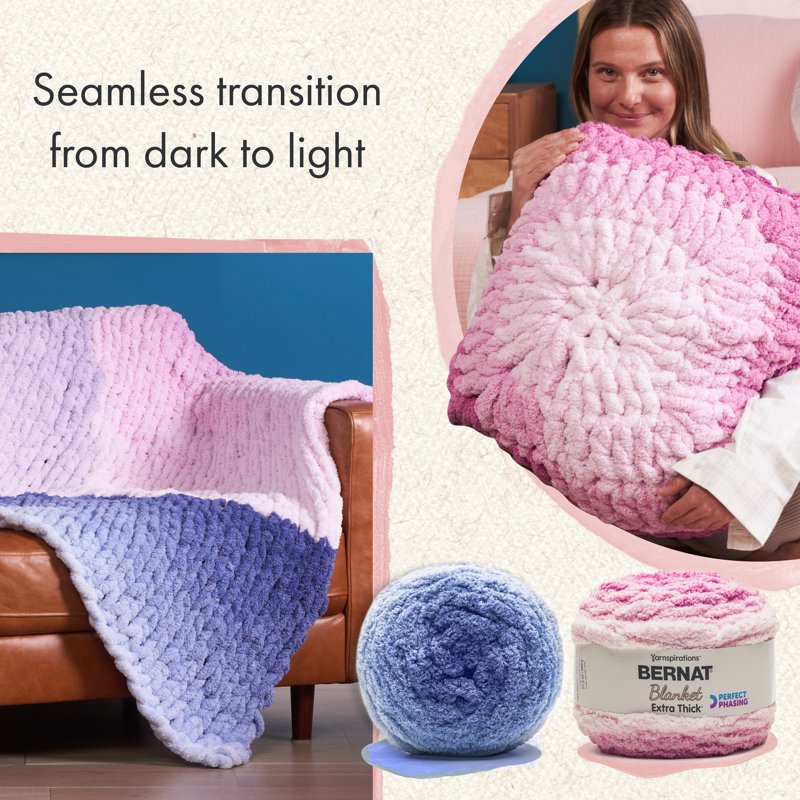 Jumbo Polyester Yarn with Perfect Phasing for Home Decor & Large Projects