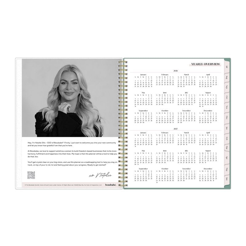 Blue Sky 15-Month Weekly & Monthly Planner 8.5x11 Ridley Mint April 2026–June 2027