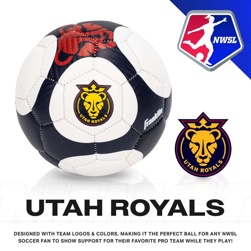 Mini Size 1 NWSL Utah Royals Soccer Ball - Franklin Official Training Ball with Pump Included
