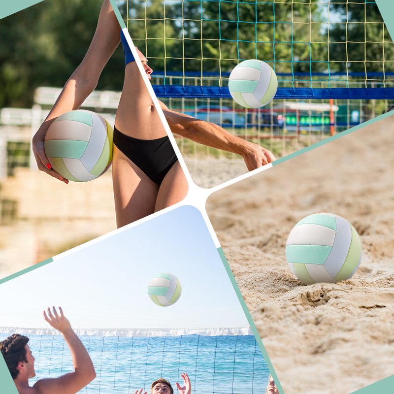 Indoor & Outdoor Volleyball - Soft Touch, Official Size 5 for Kids & Adults, Blue